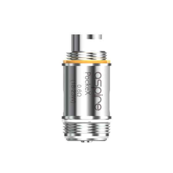 Aspire - Pockex Verdampferköpfe - 0.6/1.2 Ohm (5 Stück)
