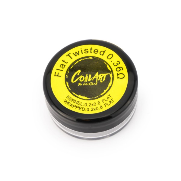 CoilArt Box Prebuild Coil Flat Twisted 0.36 Ohm (5 Coils)
