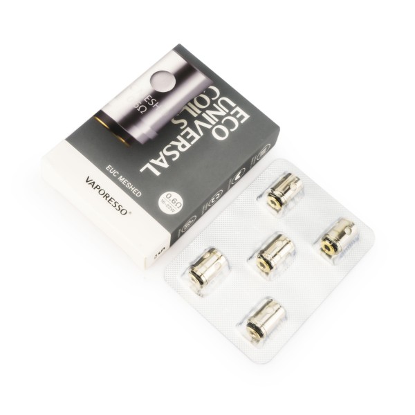 Vaporesso - EUC Verdampferköpfe - Meshed  0.60 Ohm (5 Stück)