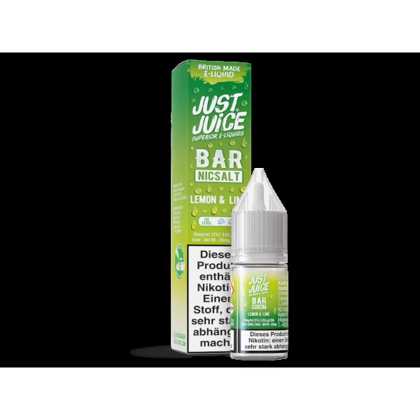 Just Juice - Bar - Lemon & Lime - Nikotinsalz Liquid
