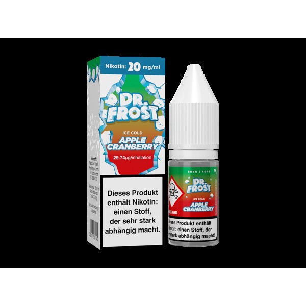 Dr. Frost - Ice Cold - Apple Cranberry - Nikotinsalz Liquid
