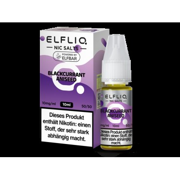 ELFLIQ - Blackcurrant Aniseed - Nikotinsalz Liquid