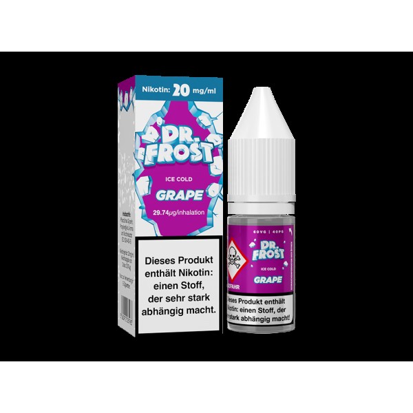 Dr. Frost - Ice Cold - Grape - Nikotinsalz Liquid
