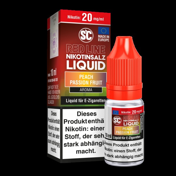 SC - Red Line - Peach Passion Fruit - Nikotinsalz Liquid