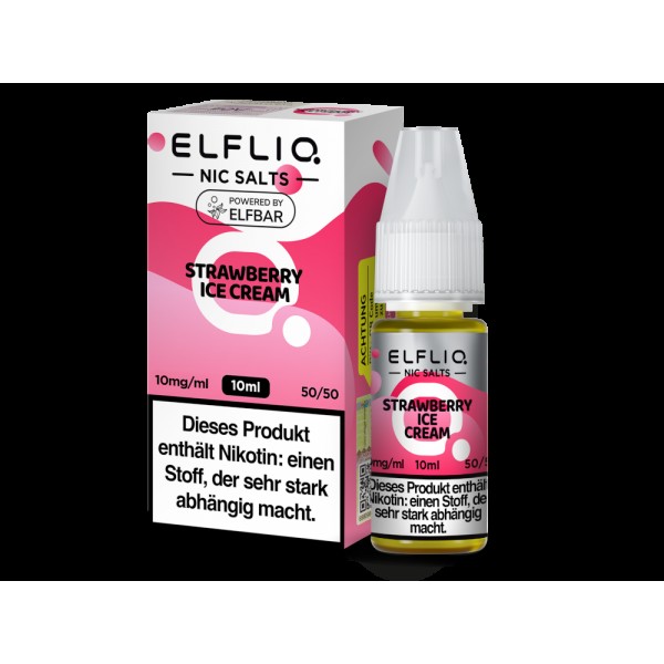 ELFLIQ - Strawberry Ice Cream - Nikotinsalz Liquid
