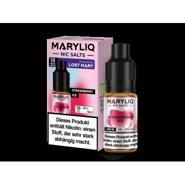 MARYLIQ - Strawberry Ice - Nikotinsalz Liquid