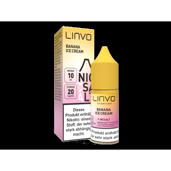 Linvo - Banana Ice Cream - Nikotinsalz Liquid