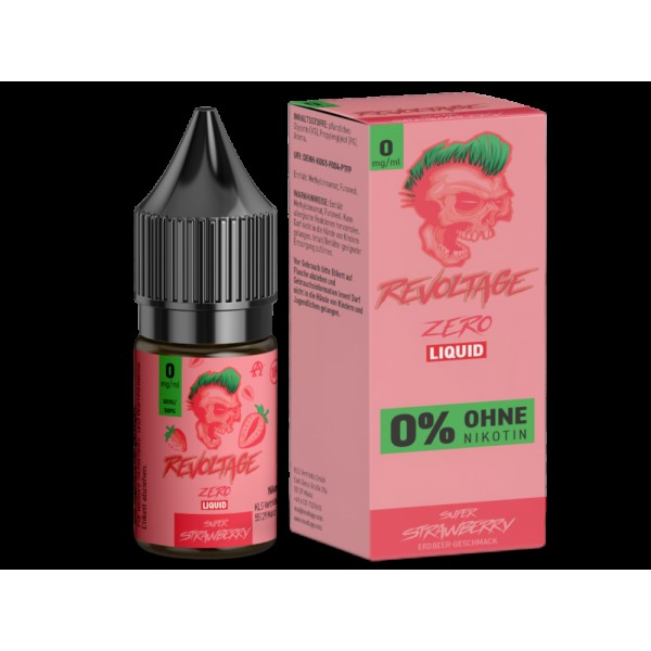 Revoltage - Super Strawberry - Hybrid Nikotinsalz Liquid 0 mg/ml