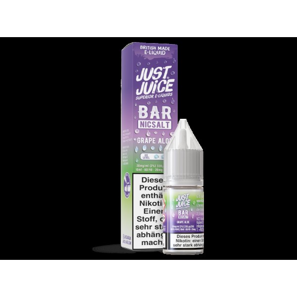 Just Juice - Bar - Grape Aloe - Nikotinsalz Liquid