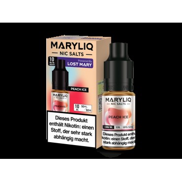 MARYLIQ - Peach Ice - Nikotinsalz Liquid