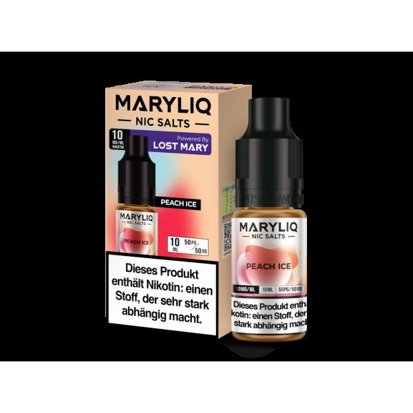 MARYLIQ - Peach Ice - Nikotinsalz Liquid