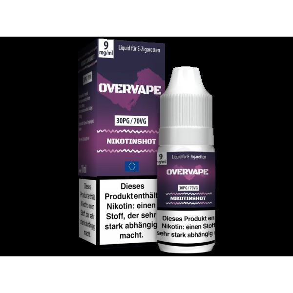 Overvape - Nikotin Shot VPG 70/30 (3, 6, 9, 12, 18, 20 mg/ml)